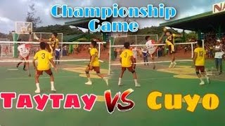 Provincial meet 2016 Championship game Cuyo vs TaytayFirst set Regu C Sepak takraw  Fel amp Mic TV [upl. by Joly510]