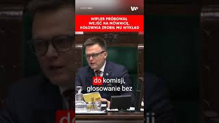 Hołownia wykłada Wiplerowi wnioski formalne [upl. by Attenat]