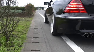 s600l w220 エキマニ マフラー Exhaust Sound Headers amp Muffler） TGSASAKI2 [upl. by Lorola]