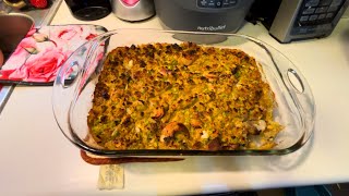 Homemade Stuffing for Thanksgiving • Stuffing Recipe [upl. by Cleon335]