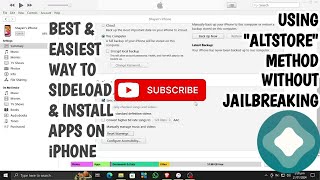 HOW TO EASILY SIDELOAD APPS ON ANY iPHONE OR iPAD USING quotAltStorequot ON WINDOWS WITHOUT JAILBREAKING [upl. by Welker]