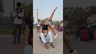 Public reaction 😍 shorts ytshots stunt parkour viralvideo [upl. by Aniad]