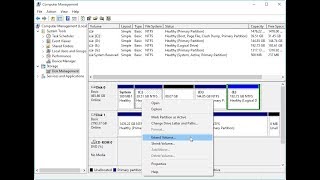 How To Partition Combined Shrink Extend Hard Drive  Disk Management [upl. by Inalej]