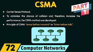 Carrier Sense Multiple Access CSMA – Part 1 [upl. by Eehtomit]