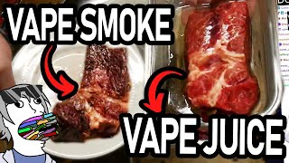 These vape cooked steaks tasted surprisingly delicious [upl. by Okia657]