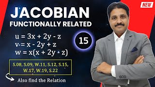 JACOBIAN IN PARTIAL DIFFERENTIATION SOLVED PROBLEM 15 IN HINDI TIKLESACADEMY [upl. by Inait]