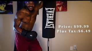 Core Fitness Free Standing Bag  Home Cardio Workout  Boxing EverLast [upl. by Amhser]