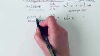 Ozonolysis of alkynes [upl. by Atnim]