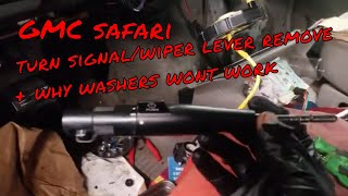 Gmc Safari Turn Signal Wiper Lever Remove Why the Washers Arent Working [upl. by Isawk592]