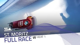 St Moritz  BMW IBSF World Cup 20172018  Womens Bobsleigh Heat 1  IBSF Official [upl. by Penhall900]