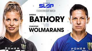 First Womens Match in Power Slap History  Sheena Bathory vs Christine Wolmarans  Power Slap 5 [upl. by Vincenty]