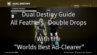 Dual Destiny  How to find ALL Feathers  DOUBLE DROPS [upl. by Mercado230]