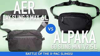 ALPAKA Go Sling Mini V2 5L vs AER Day Sling 3 Max 6L  Which one is better for EDC and travel [upl. by Alleb]