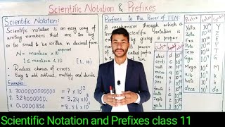 Scientific Notation and Prefixes Physics class 11 Chapter 1examples FSc part 1 [upl. by Kath]