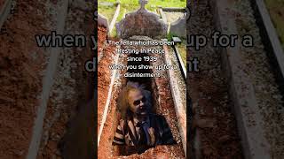 Disinterment The act of removing a body from a grave beetlejuice cemetery [upl. by Lev]