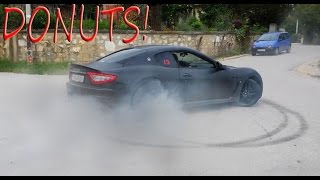 Crazy Maserati MC Stradale doing DONUTS [upl. by Tamra]