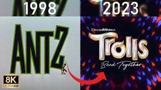 All DreamWorks Trailer Logos 19982023 8k [upl. by Egidio]