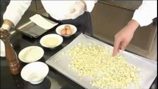 Gnocchi di patate croccanti con fonduta di parmigiano  Lespresso food wineflv [upl. by Elletnuahc]