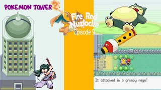 Pokemon Tower Fights And SNORLAX CAUGHT Pokemon Fire Red Nuzlocke Ep9 [upl. by Narib]