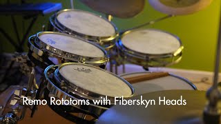 Remo Rototoms with Fiberskyn drumheads Lets try it [upl. by Candie]