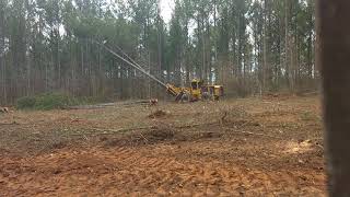 720 E tigercat clear cutting a new landing [upl. by Deirdre]