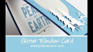 Glitter Window Peekaboo Christmas Card [upl. by Ahsil]