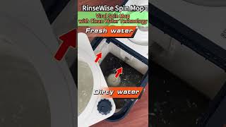 RinseWise in Action See the Power of 4Chamber Cleaning tsminemopbucket rinsewisespinmopkitchen [upl. by Kissee]