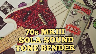 Sola Sound Tone Bender MKIII  On Bass [upl. by Zaneta]