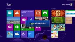 Windows 8  Create desktop shortcut for calculator [upl. by Ierbua]