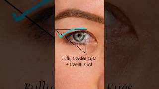 MAKEUP TUTORIAL FOR HOODED DOWNTURNED EYES 😱😱 hoodedeyes makeuptutorial eyemakeup [upl. by Karp]