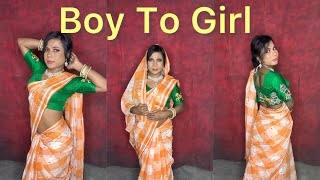 Boy To Girl Makeup Transformation Tutorial  Crossdressing At Home  How I Do Makeup amp Dressup [upl. by Aihtnis]