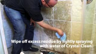 Stone Pro How To Remove Hard Water Spots In Showers [upl. by Haliak]