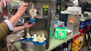 Stoelting F111 1ph air cooled soft serve ice cream machine impact test wwwslicesconcessioncom [upl. by Nitsreik]