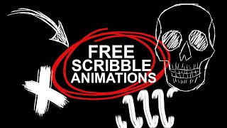 FREE Scribble ANIMATION Effects No Plugins Premiere Pro FCP Sony Vegas [upl. by Naman521]