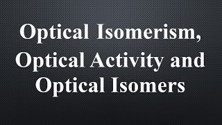 Optical Isomerism  How to determine the number of optically active isomers in organic compounds [upl. by Oijres729]