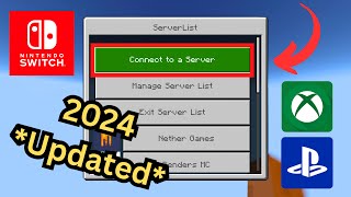 New Method How to add Minecraft servers to PlayStation Xbox and Switch Updated 2024 [upl. by Notyal]