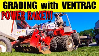 GRADING with VENTRAC Power Rake [upl. by Assilaj759]