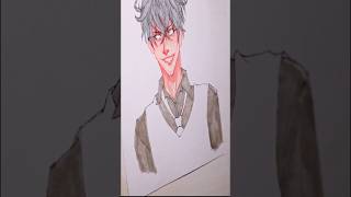 Saiba Asahi Speedpaint 1  Hair and suit process fanart drawing foodwars [upl. by Nawad]