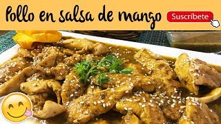 Pollo con salsa de mango  Cocina de Addy [upl. by Kissee]