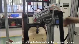 TNJ017 Chair Seat and Back Durability Tester furniture test [upl. by Methuselah]