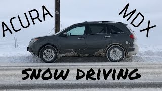 Acura MDX snow driving [upl. by Tolley689]