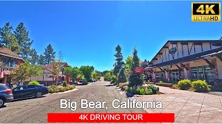 4k Big Bear Lake California Scenic Drive  Beautiful California Hills The Village Big Bear [upl. by Moishe133]