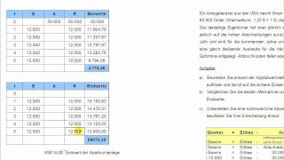 Kapitalwertmethode  Sparbuch vs Investition in eine Goldmine  DollarAbwertung  EuroAufwertung [upl. by Jasik]