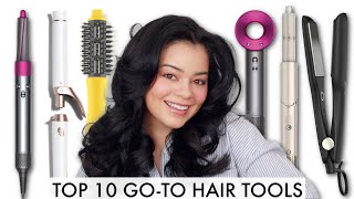 My top 10 GOTO hair tools of ALL TIME [upl. by Selimah]