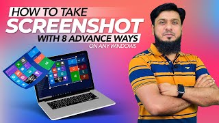 How To Take Screenshot In Laptop Pc Windows 7 to 11  8 Advance Ways [upl. by Lavicrep]