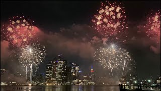 Macys 4th of July Fireworks and Drone Show 2024 Over the New York City Skyline [upl. by Ayimat]