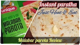 Easy instant multilayered paratha  Malabar parota review  how to make half baked Malabar paratha [upl. by Akcirederf490]