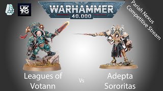 Adepta Sororitas Vs Leagues of Votann Competitive Pariah Nexus Battle Report [upl. by Eicaj]