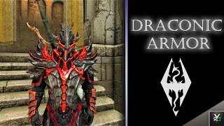 DRACONIC ARMOR Xbox Modded Skyrim Mod Showcase [upl. by Lisa]