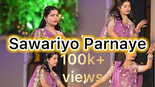 Ghoomar on Sawariya parnaye ft Tanisha Bhati♥️✨  rajputi dance [upl. by Clapper]